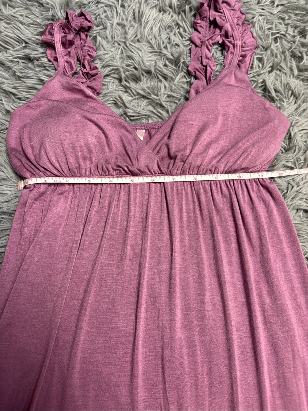 Y2K Ruffle-Shoulder Mini Dress - Picture 14 of 16